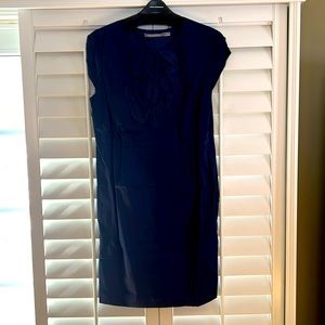 Brand new, never worn 100% cotton Silk Boden Navy Blue Dress.